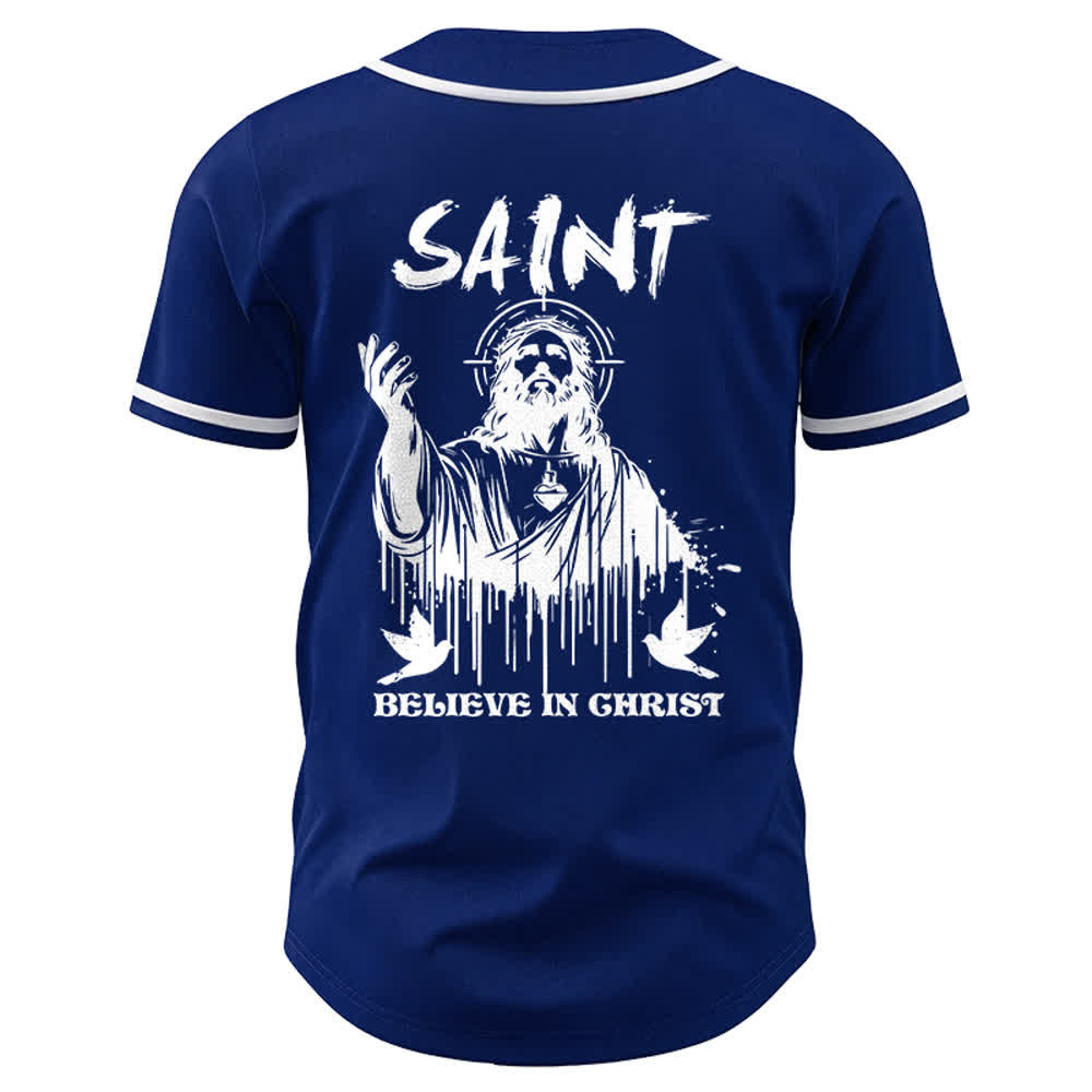 Christianartworkshop Saint Believe In Christ Unisex Baseball Jersey - image 20