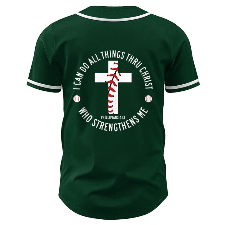 Christianartworkshop Philippians 4:13 I Can Do All Things Unisex Baseball Jersey - image 26