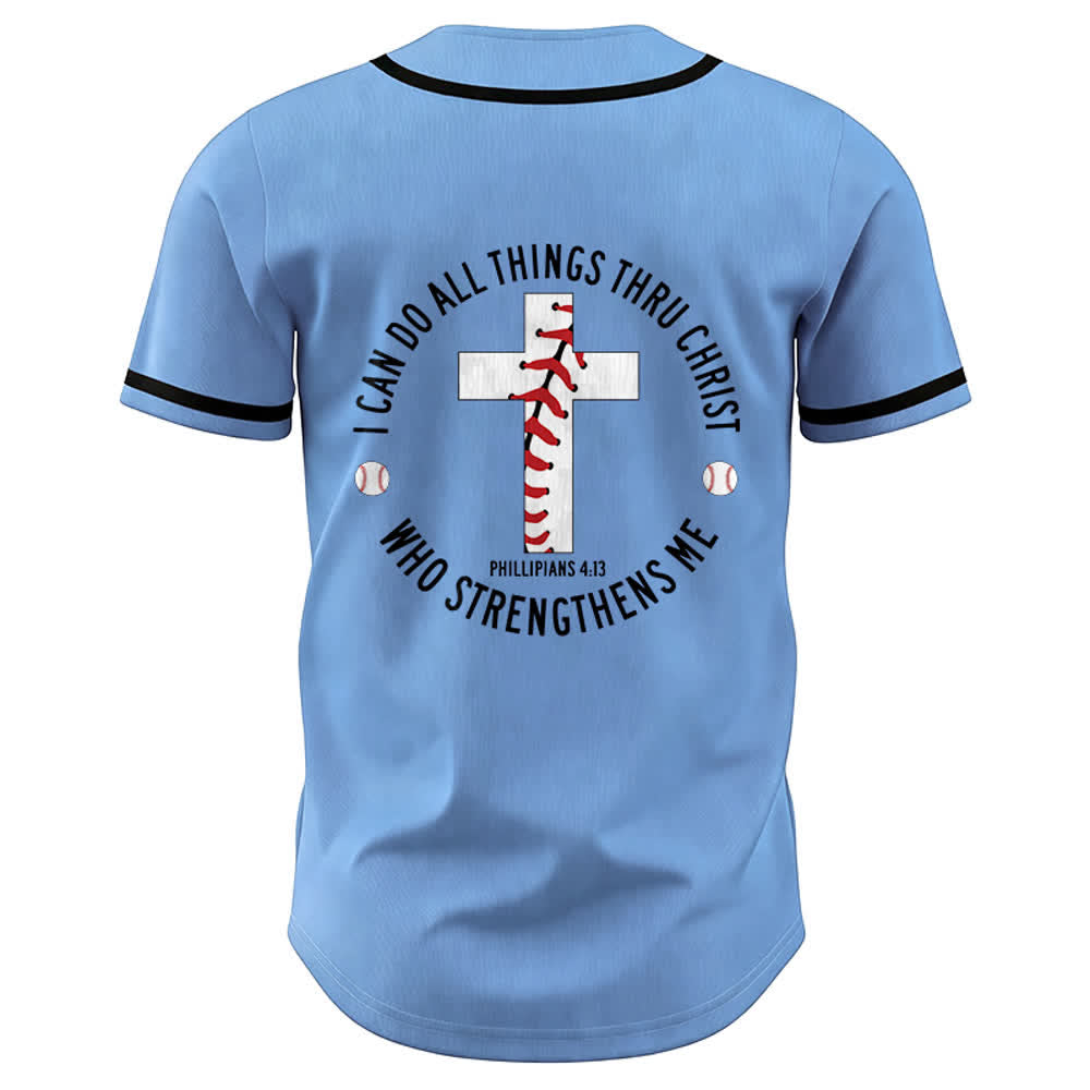 Christianartworkshop Philippians 4:13 I Can Do All Things Unisex Baseball Jersey - image 20