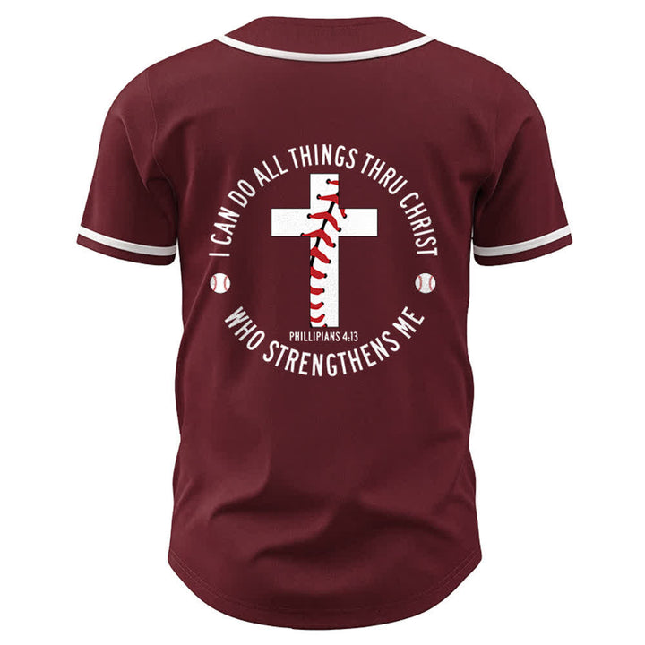 Christianartworkshop Philippians 4:13 I Can Do All Things Unisex Baseball Jersey - image 17