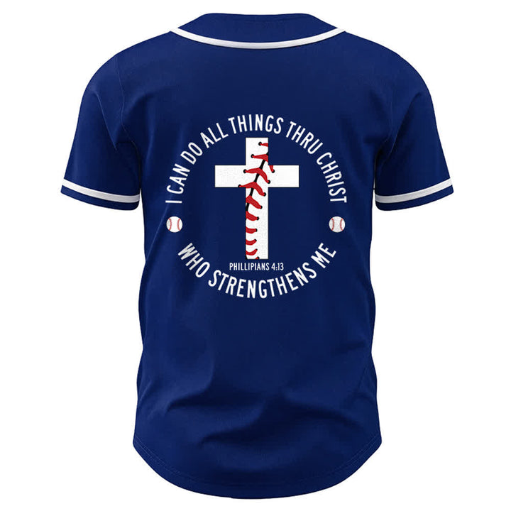 Christianartworkshop Philippians 4:13 I Can Do All Things Unisex Baseball Jersey - image 23