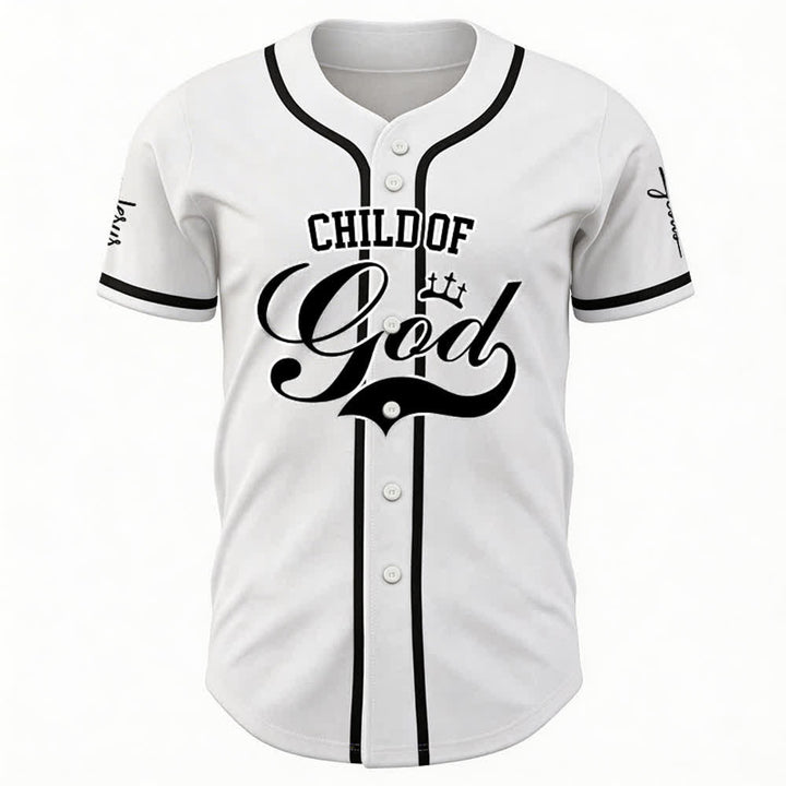 Christianartworkshop Child Of God Personalized Name Number Unisex Custom Baseball Jersey - image 6