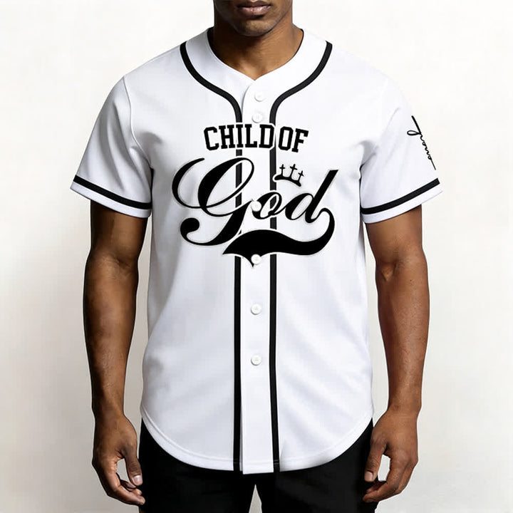 Christianartworkshop Child Of God Personalized Name Number Unisex Custom Baseball Jersey - image 1