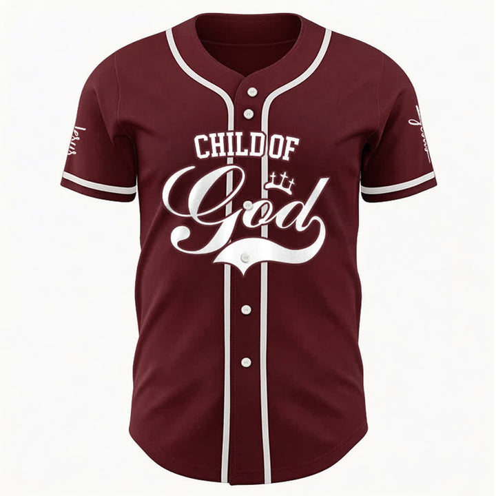 Christianartworkshop Child Of God Personalized Name Number Unisex Custom Baseball Jersey - image 14