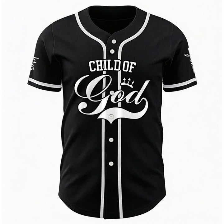 Christianartworkshop Child Of God Personalized Name Number Unisex Custom Baseball Jersey - image 8