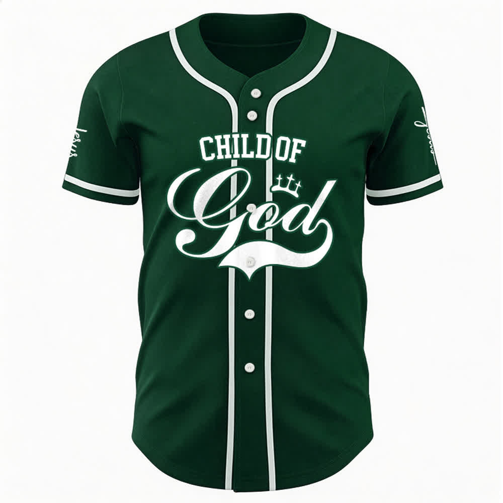 Christianartworkshop Child Of God Personalized Name Number Unisex Custom Baseball Jersey - image 23
