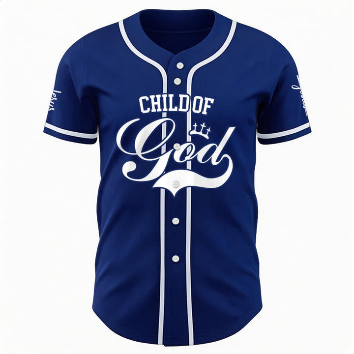 Christianartworkshop Child Of God Personalized Name Number Unisex Custom Baseball Jersey - image 20