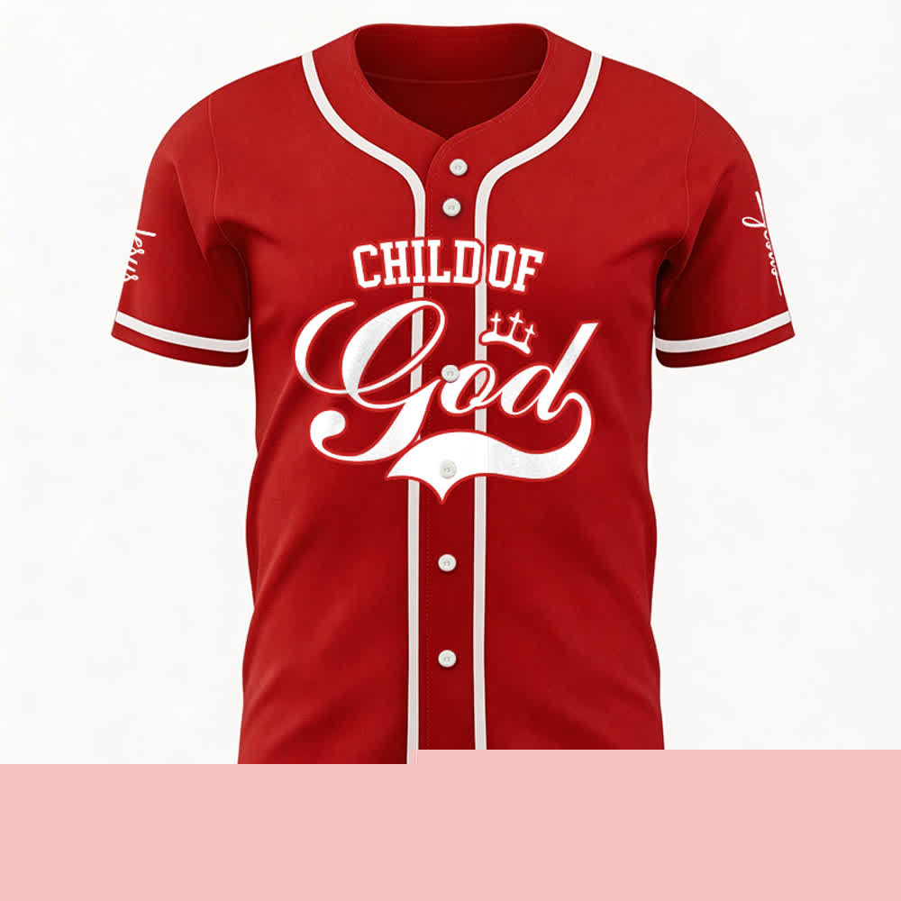 Christianartworkshop Child Of God Personalized Name Number Unisex Custom Baseball Jersey - image 12
