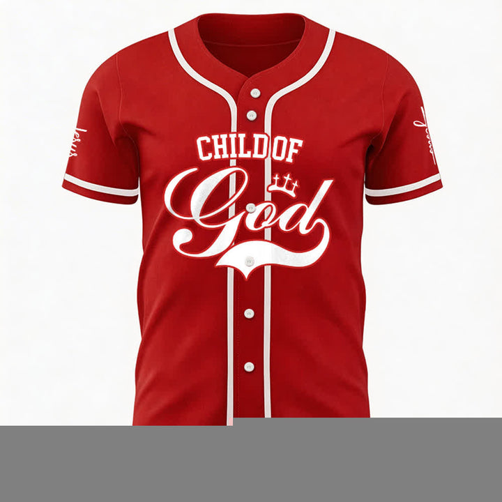 Christianartworkshop Child Of God Personalized Name Number Unisex Custom Baseball Jersey - image 12