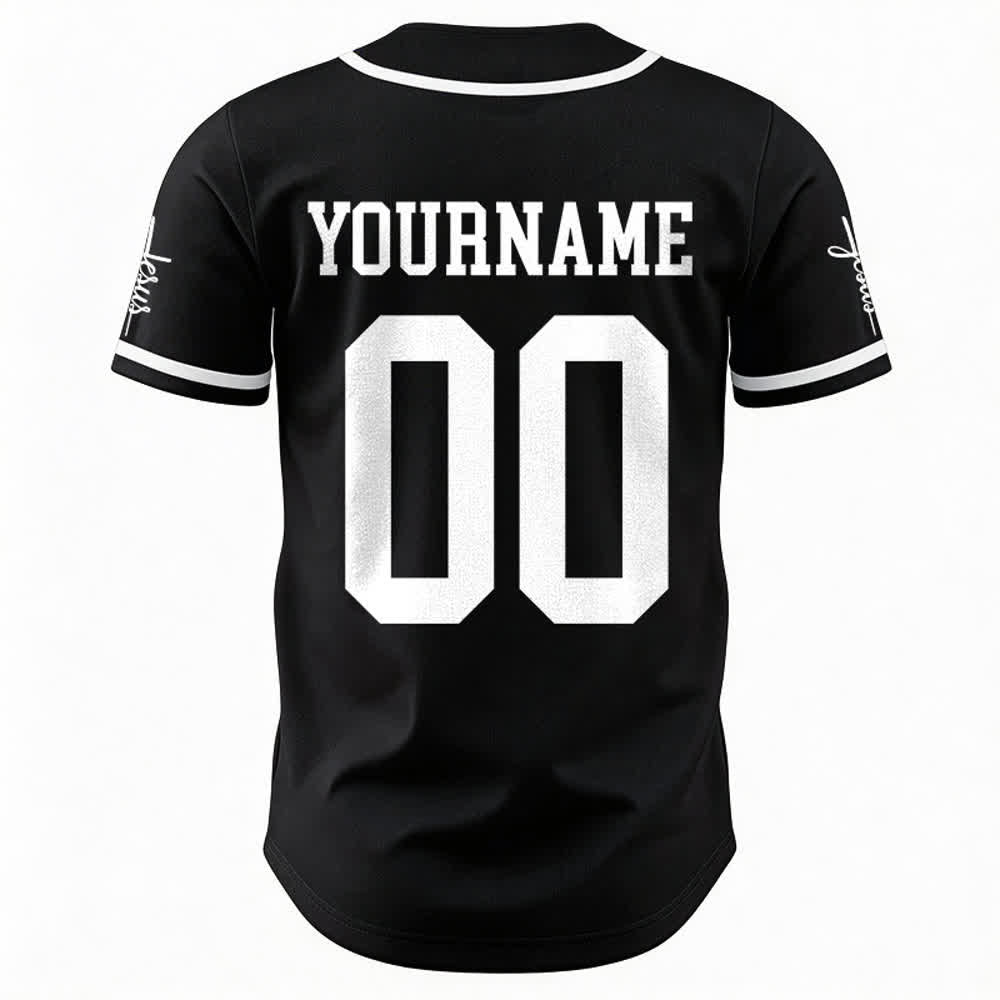 Christianartworkshop Bold Team Jesus Custom Name Number Unisex Custom Baseball Jersey - image 13