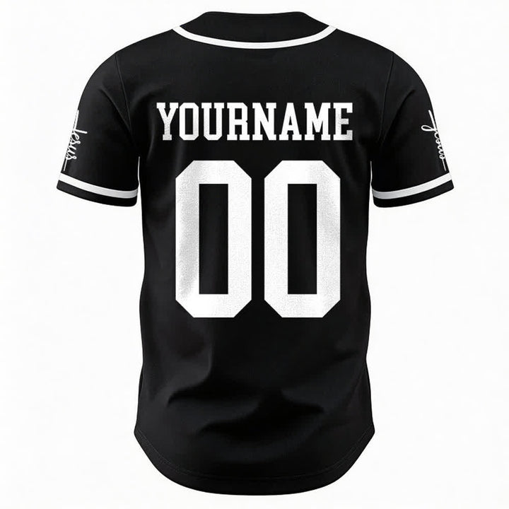 Christianartworkshop Bold Team Jesus Custom Name Number Unisex Custom Baseball Jersey - image 13