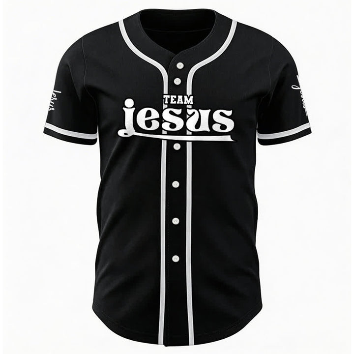 Christianartworkshop Bold Team Jesus Custom Name Number Unisex Custom Baseball Jersey - image 12