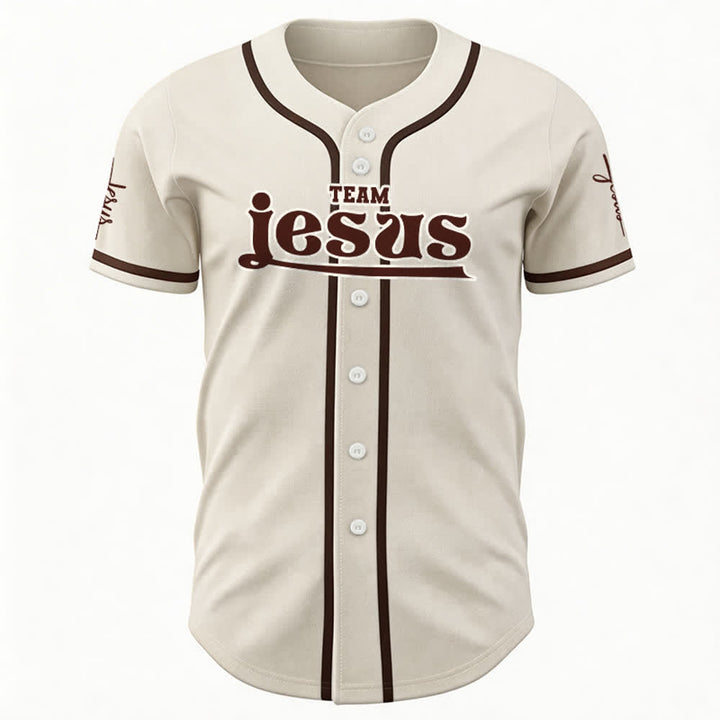 Christianartworkshop Bold Team Jesus Custom Name Number Unisex Custom Baseball Jersey - image 27