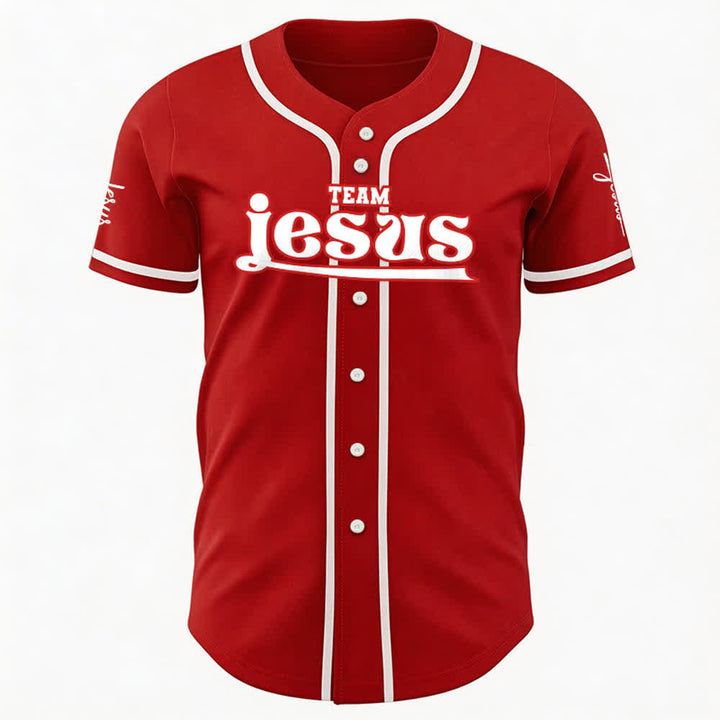 Christianartworkshop Bold Team Jesus Custom Name Number Unisex Custom Baseball Jersey - image 15