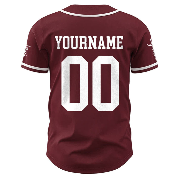 Christianartworkshop Bold Team Jesus Custom Name Number Unisex Custom Baseball Jersey - image 19