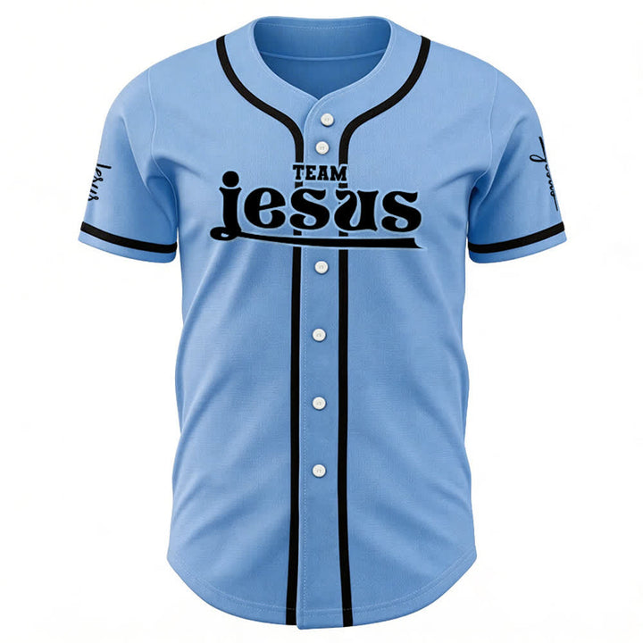 Christianartworkshop Bold Team Jesus Custom Name Number Unisex Custom Baseball Jersey - image 21