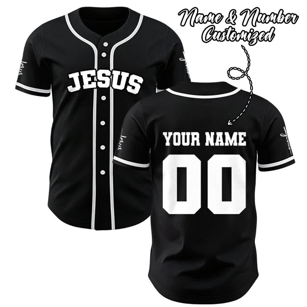 Christianartworkshop Classic Jesus Personalized Sportswear Unisex Custom Baseball Jersey - image 0