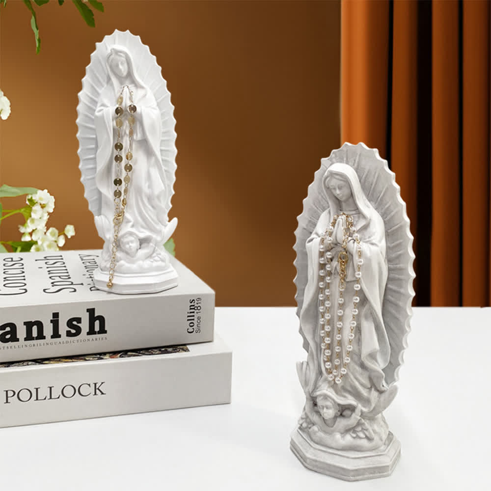 Christianartworkshop Modern Our Lady of Guadalupe Statue: Christian Aesthetic Home Decor - image 11
