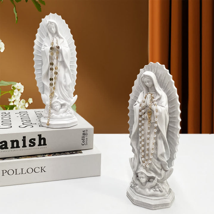 Christianartworkshop Modern Our Lady of Guadalupe Statue: Christian Aesthetic Home Decor - image 11