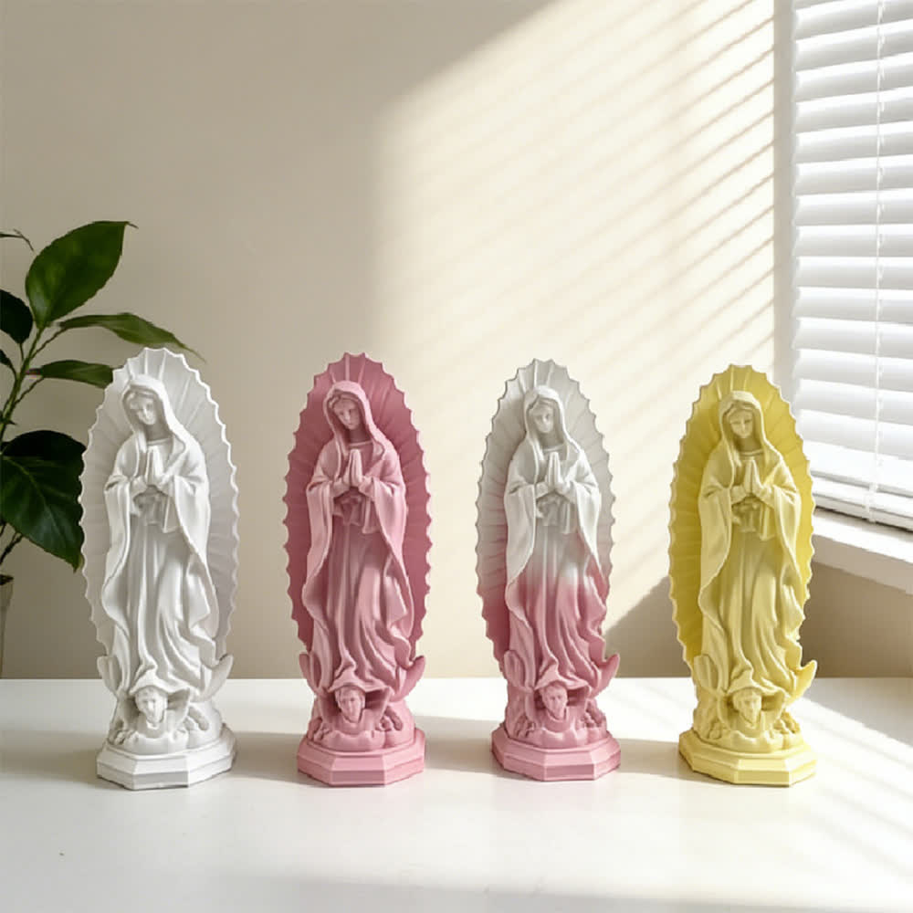 Christianartworkshop Modern Our Lady of Guadalupe Statue: Christian Aesthetic Home Decor - image 0