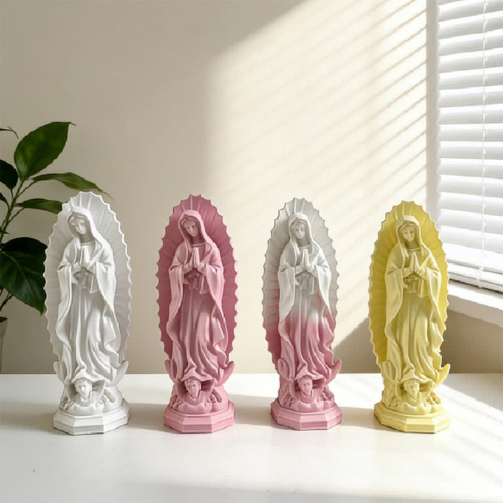 Christianartworkshop Modern Our Lady of Guadalupe Statue: Christian Aesthetic Home Decor - image 0