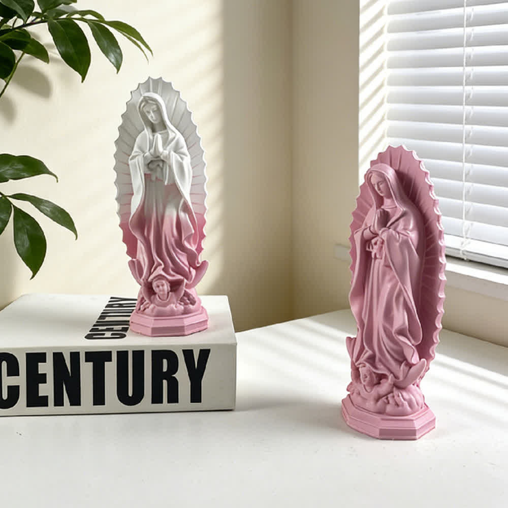 Christianartworkshop Modern Our Lady of Guadalupe Statue: Christian Aesthetic Home Decor - image 22