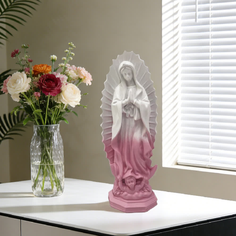Christianartworkshop Modern Our Lady of Guadalupe Statue: Christian Aesthetic Home Decor - image 21