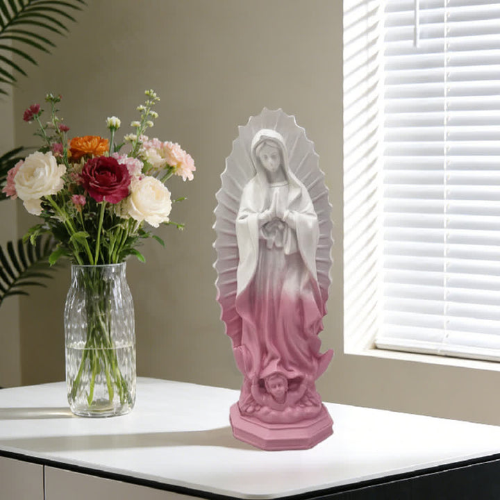 Christianartworkshop Modern Our Lady of Guadalupe Statue: Christian Aesthetic Home Decor - image 21