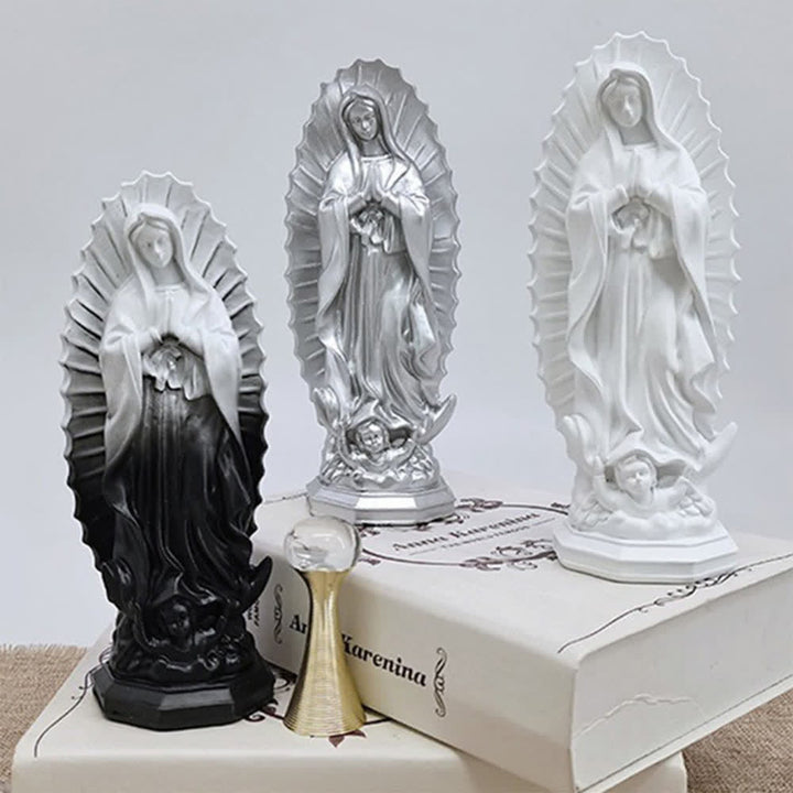 Christianartworkshop Modern Our Lady of Guadalupe Statue: Christian Aesthetic Home Decor - image 15