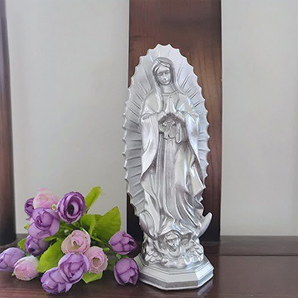Christianartworkshop Modern Our Lady of Guadalupe Statue: Christian Aesthetic Home Decor - image 7