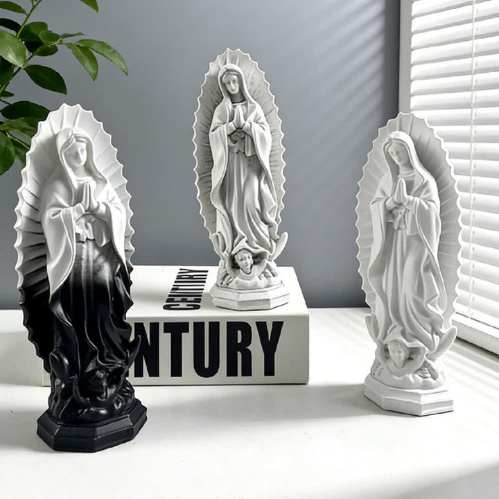 Christianartworkshop Modern Our Lady of Guadalupe Statue: Christian Aesthetic Home Decor - image 16