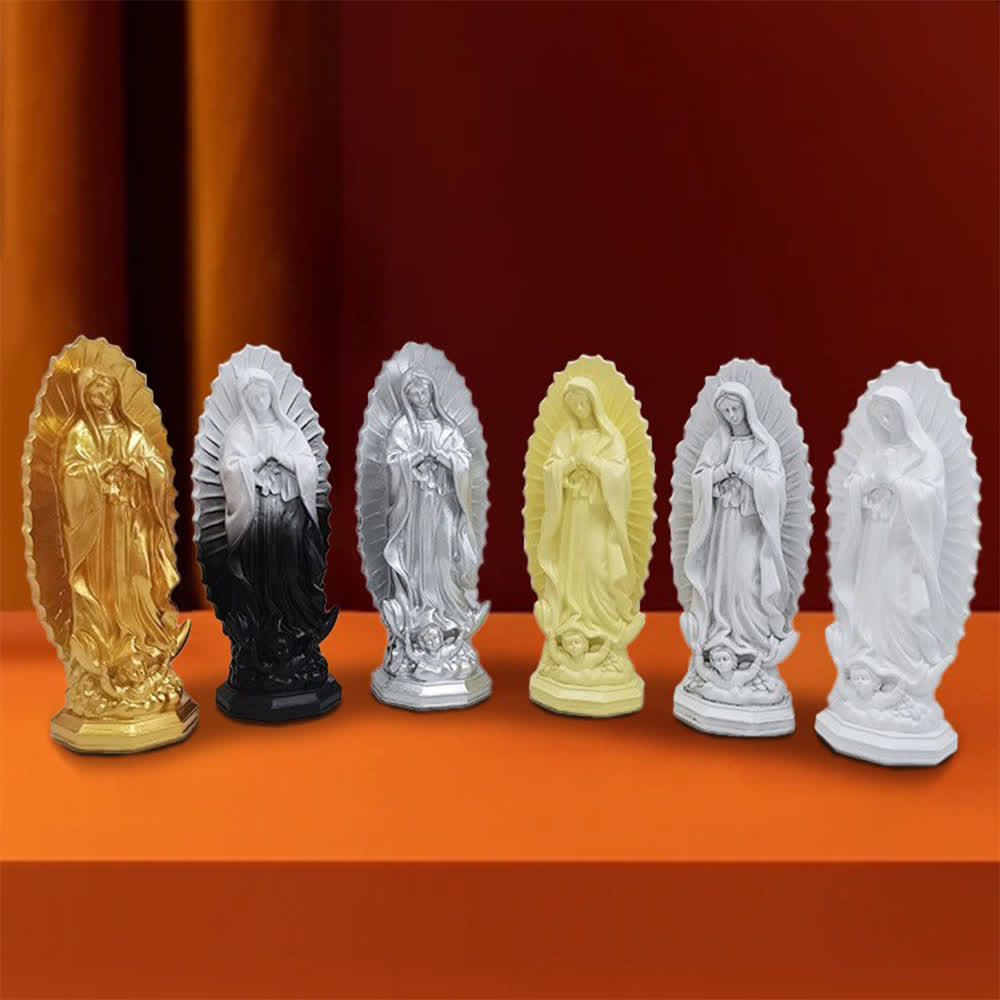 Christianartworkshop Modern Our Lady of Guadalupe Statue: Christian Aesthetic Home Decor - image 4