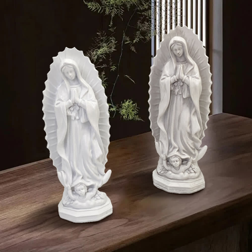 Christianartworkshop Modern Our Lady of Guadalupe Statue: Christian Aesthetic Home Decor - image 12