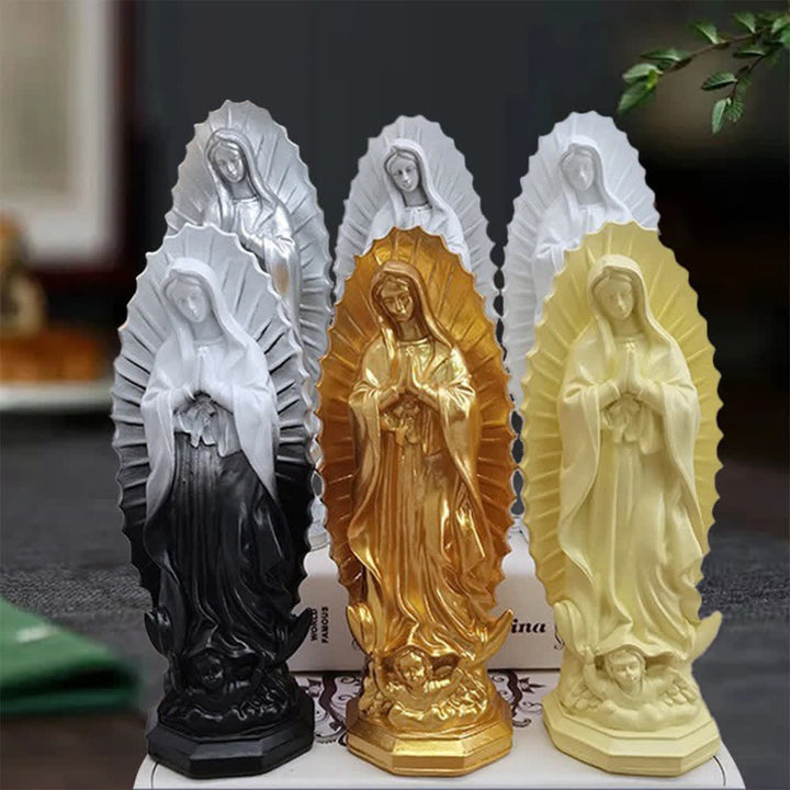 Christianartworkshop Modern Our Lady of Guadalupe Statue: Christian Aesthetic Home Decor - image 2