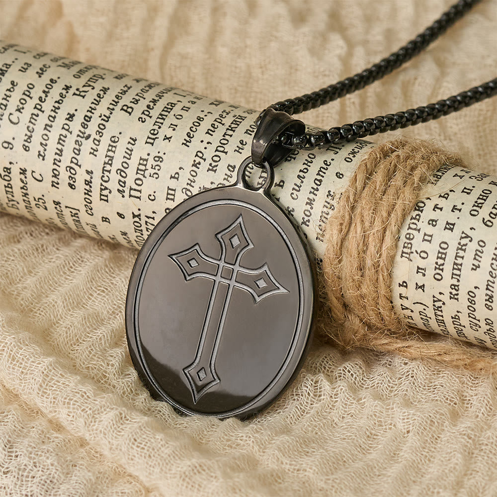 FREE Today: Tri-Color Sacred Heart & Cross Dual-Sided Medallion Necklace: Emblem of Divine Love - image 9