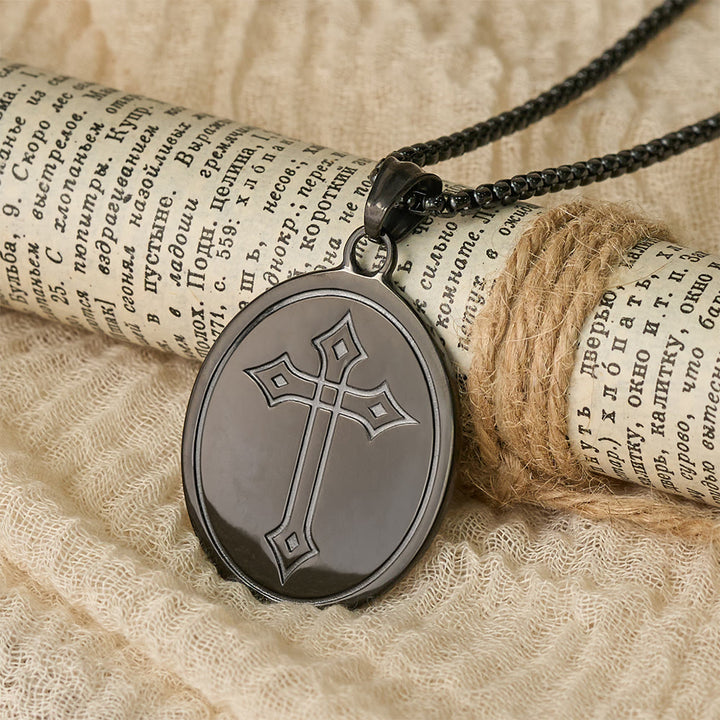 FREE Today: Tri-Color Sacred Heart & Cross Dual-Sided Medallion Necklace: Emblem of Divine Love - image 9
