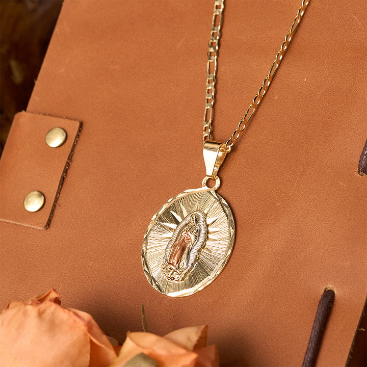 FREE Today: Four Styles Radiant Virgin Mary Oval Medallion Necklace: A Token of Heavenly Blessing - image 12