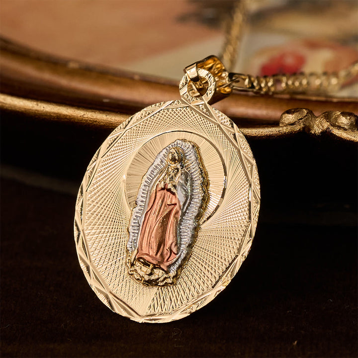 FREE Today: Four Styles Radiant Virgin Mary Oval Medallion Necklace: A Token of Heavenly Blessing - Our Lady D - image 13