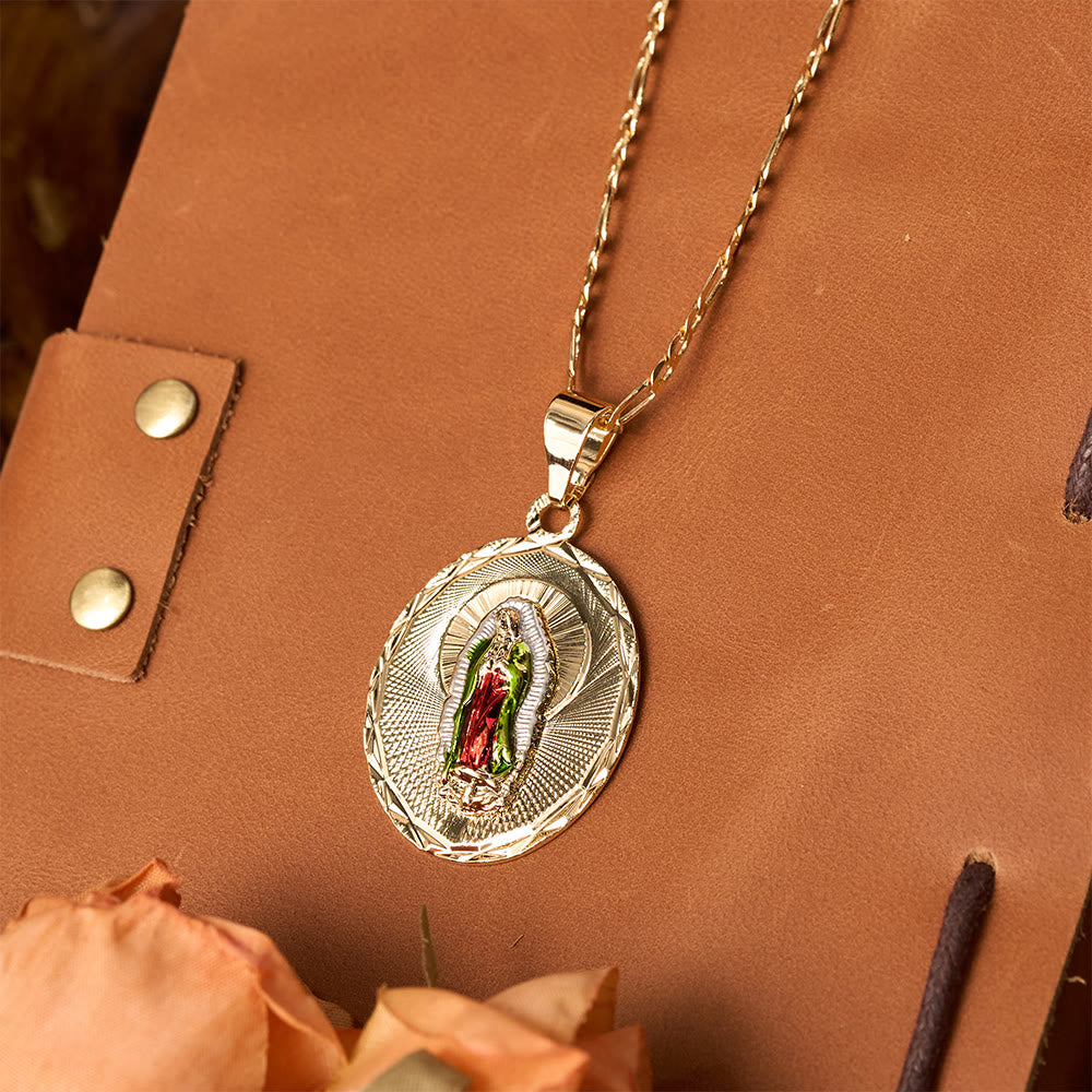 FREE Today: Four Styles Radiant Virgin Mary Oval Medallion Necklace: A Token of Heavenly Blessing - image 8