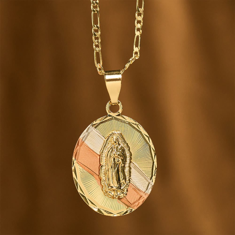 FREE Today: Four Styles Radiant Virgin Mary Oval Medallion Necklace: A Token of Heavenly Blessing - image 2