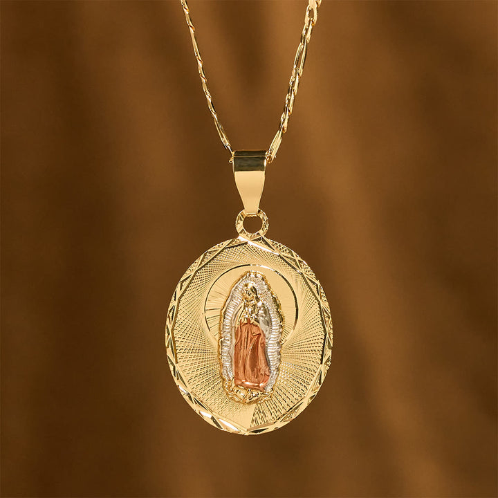 FREE Today: Four Styles Radiant Virgin Mary Oval Medallion Necklace: A Token of Heavenly Blessing - image 14