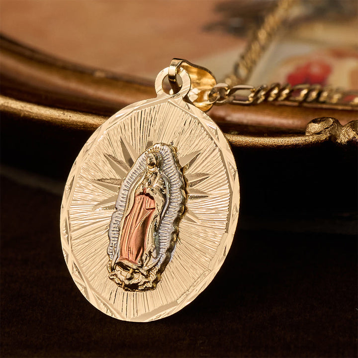 FREE Today: Four Styles Radiant Virgin Mary Oval Medallion Necklace: A Token of Heavenly Blessing - Our Lady C - image 9