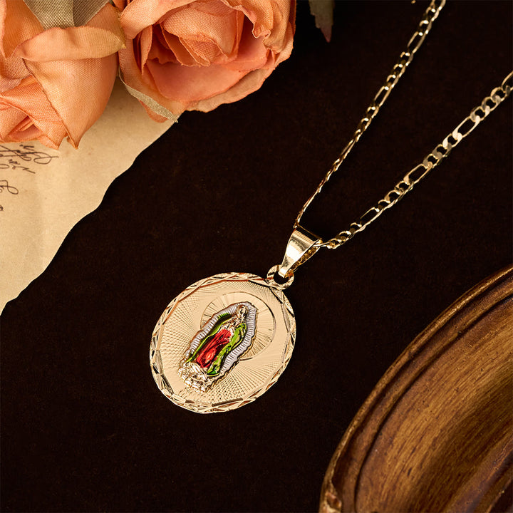 FREE Today: Four Styles Radiant Virgin Mary Oval Medallion Necklace: A Token of Heavenly Blessing - image 7