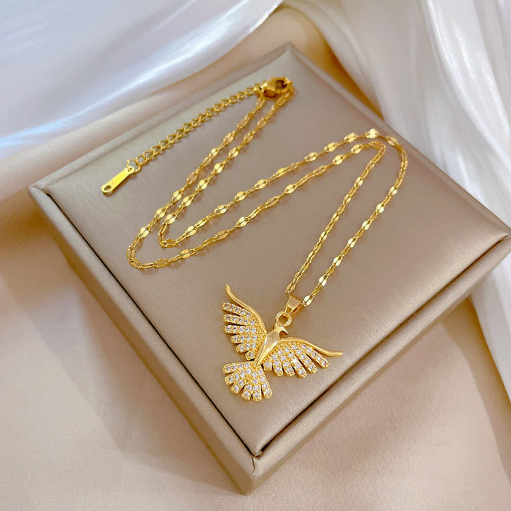 FREE Today: Sparkling Holy Spirit Dove Winged Necklace: Emblem of Divine Guidance - image 4