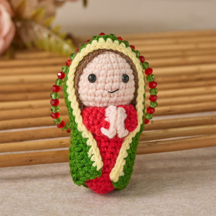 Christianartworkshop Crochet Cute Mary Statue Car Pendant: Emblem of Heavenly Protection - image 7