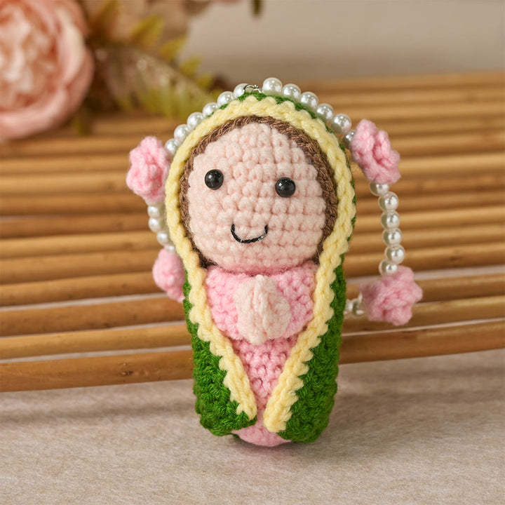Christianartworkshop Crochet Cute Mary Statue Car Pendant: Emblem of Heavenly Protection - image 5