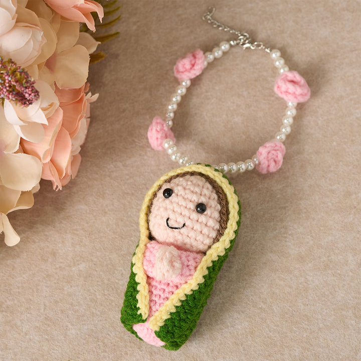 Christianartworkshop Crochet Cute Mary Statue Car Pendant: Emblem of Heavenly Protection - Our Lady C - image 4