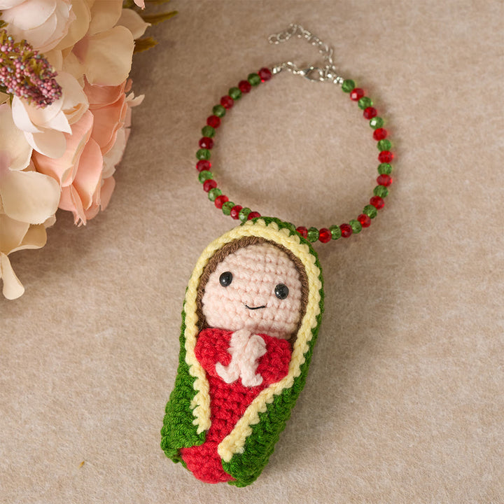 Christianartworkshop Crochet Cute Mary Statue Car Pendant: Emblem of Heavenly Protection - Our Lady D - image 8