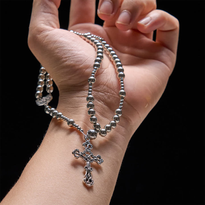FREE Today: Sacred Silver Tone Magnetic Rosary Bracelet: 2-in-1 Prayer & Bracelet - image 1
