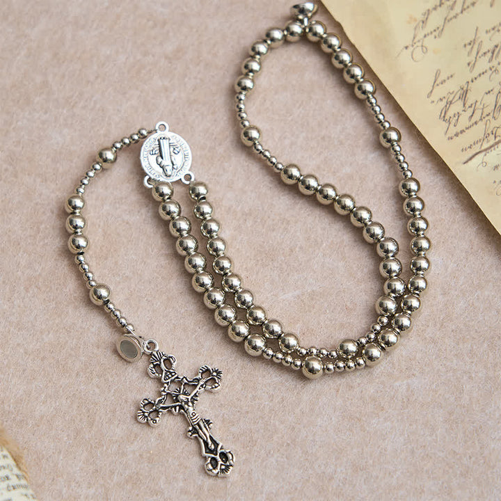 FREE Today: Sacred Silver Tone Magnetic Rosary Bracelet: 2-in-1 Prayer & Bracelet - image 3